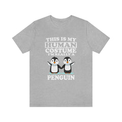 This Is My Human Costume I'm Really A Penguin Bird Shirt, Penguin Lover Shirt, Penguin Shirt, Funny Penguin Gift, Animal Adult Kids Image 1