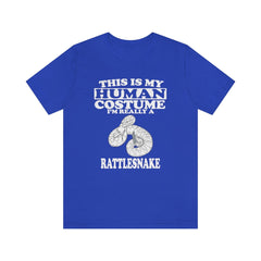 This Is My Human Costume I'm Really A Rattlesnake Snake Shirt - rattlesnake print design