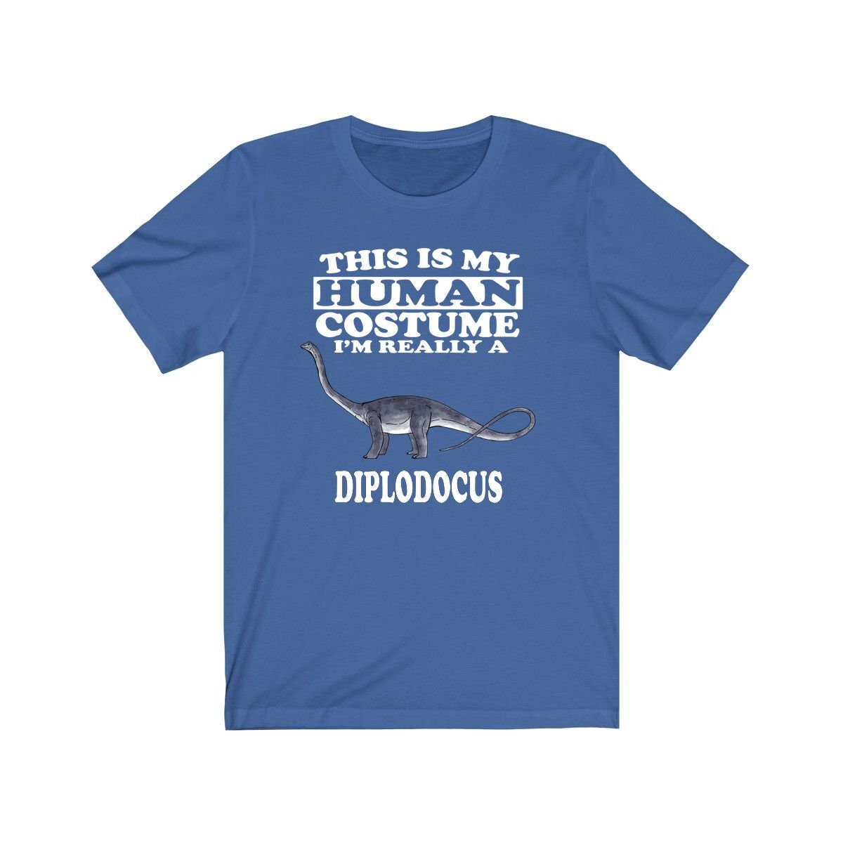This Is My Human Costume I'm Really A Diplodocus Shirt - Diplodocus print design