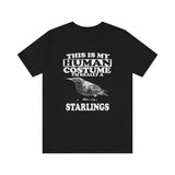 This Is My Human Costume I'm Really A Starling Bird Shirt, Starling Lover Shirt, Starling Shirt, Funny Bird Gift Animal Shirt Image 4