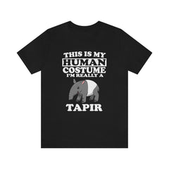This is my human costume I am really a tapir jungle mammal tee