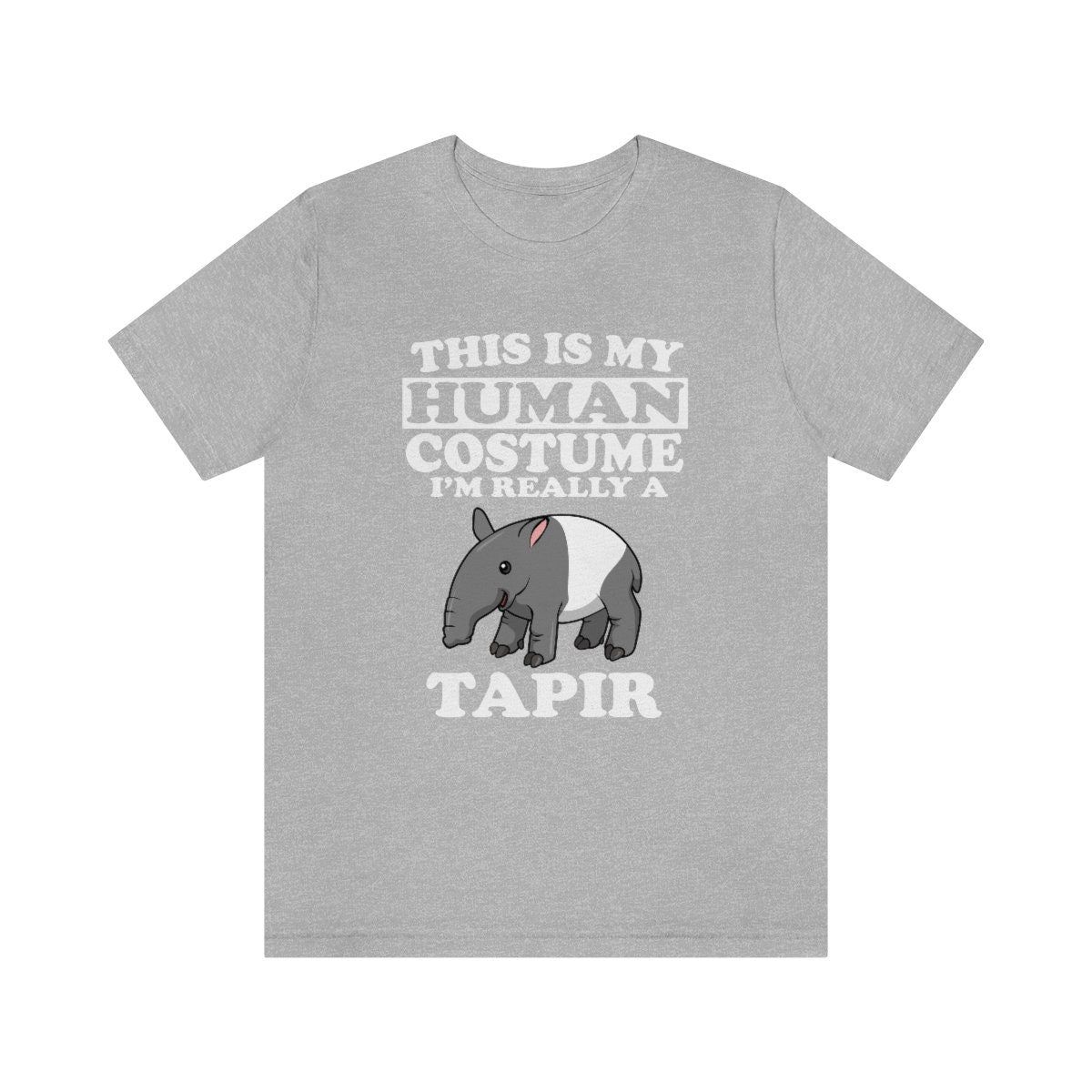 This is my human costume I am really a tapir jungle mammal tee