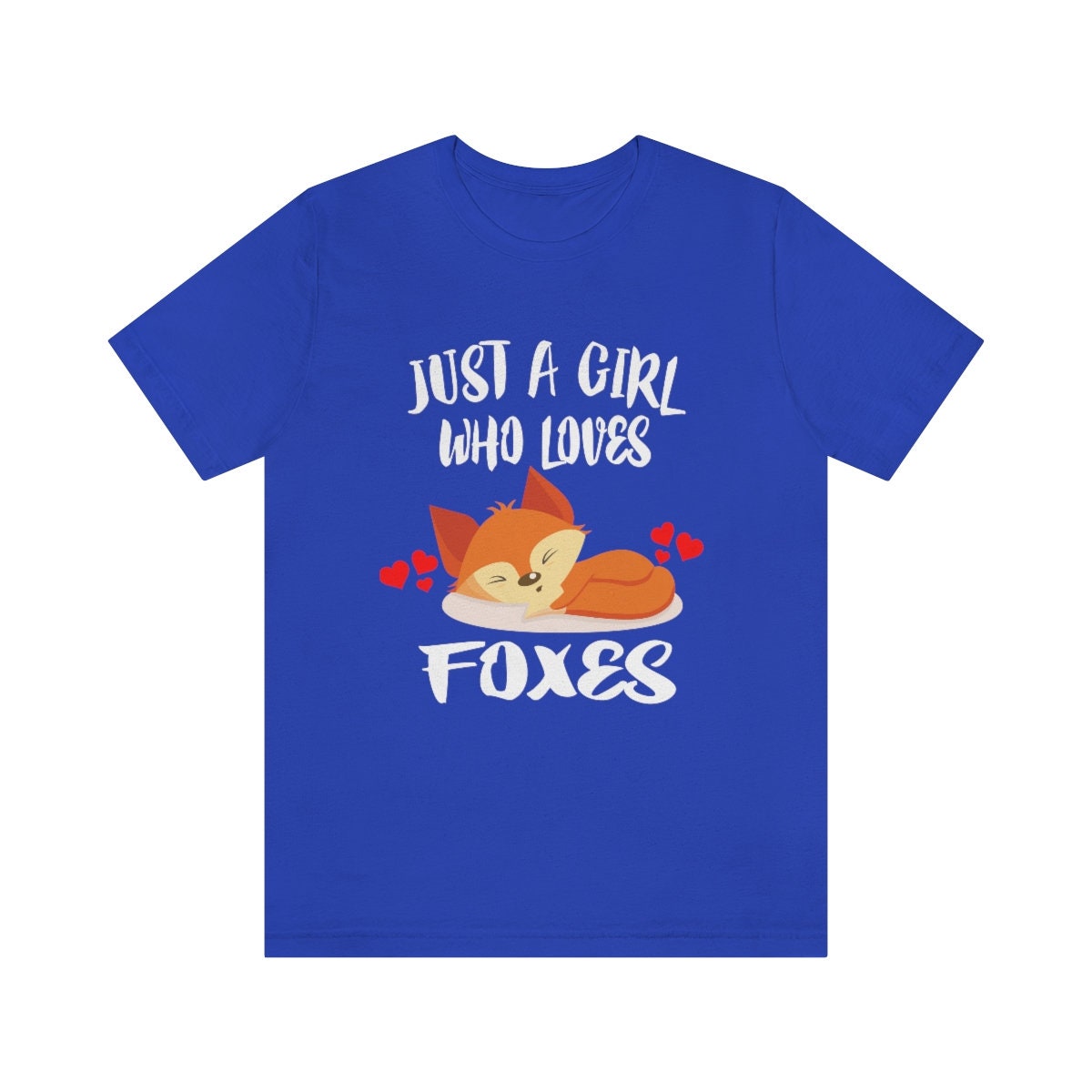 Just A Girl Who Loves Foxes Shirt - fox print design