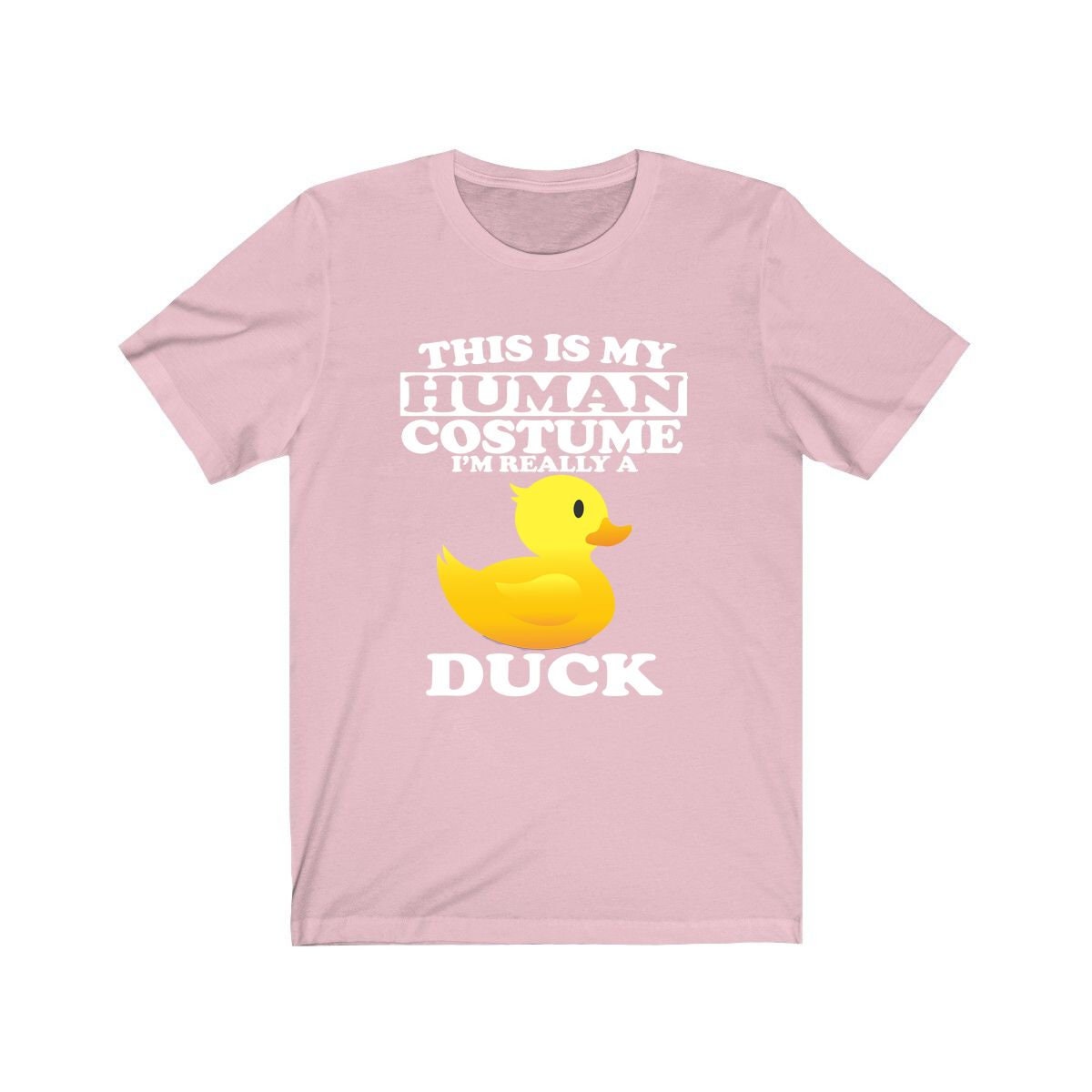 This is my human costume I am really a duck waterfowl pond bird tee