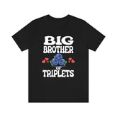 Big Brother Of Triplets Shirt, Brother Of Triplets T-Shirt, Triplet Brother Gift Blueberries, Baby Announcement T-Shirt Image 1
