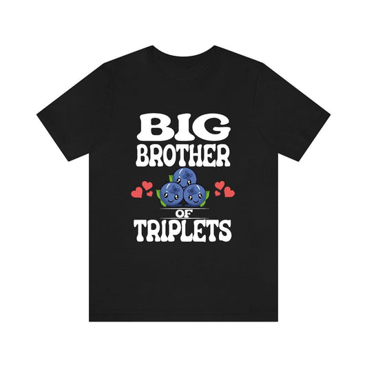 Big Brother Of Triplets Blueberries Shirt - big brother of triplets print design