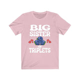 Big Sister Of Triplets Shirt, Big Sister Of Triplets Gift, Triplet Sister Shirt, Baby Announcement Gift T-Shirt Image 4