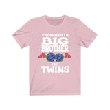Promoted To Big Brother Of Twins Shirt, Big Brother Of Twins Gift, Brother Of Twins Gift, Baby Announcement Blueberries Gift T-Shirt Image 4
