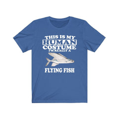 This is my human costume I am really a flying fish ocean tee