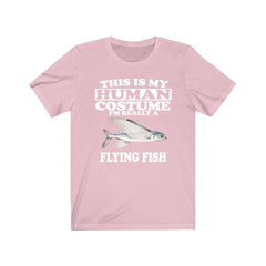 This is my human costume I am really a flying fish ocean tee