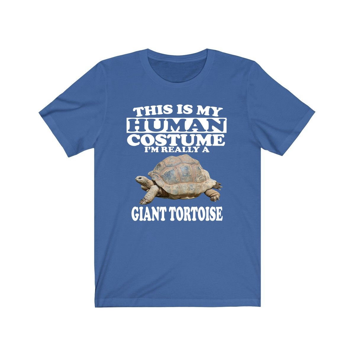 This is my human costume I am really a giant tortoise reptile tee
