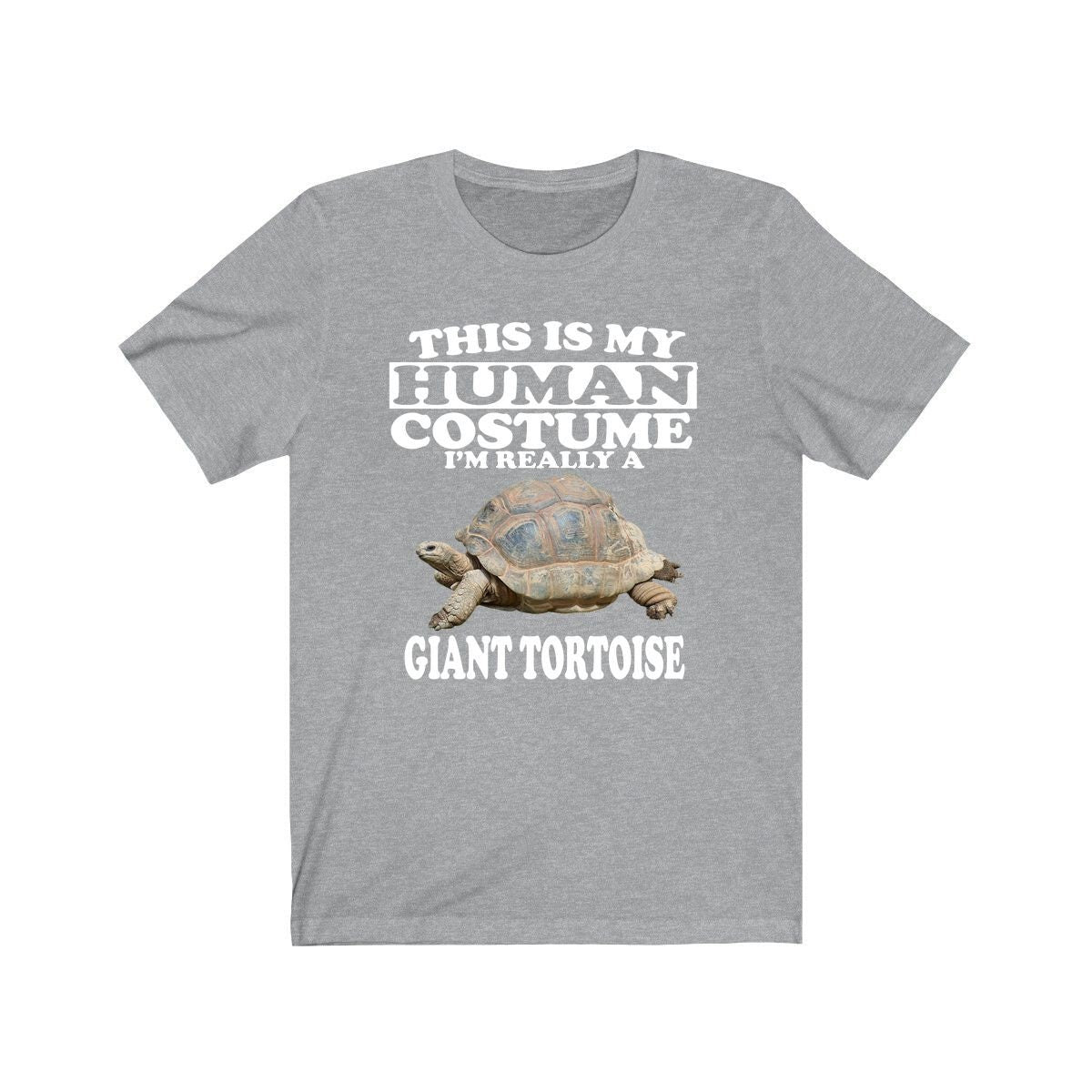 This is my human costume I am really a giant tortoise reptile tee