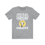This Is My Human Costume I'm Really A Giraffe Shirt, Giraffe Lover Shirt, Giraffe Shirt, Giraffe Funny Gift, Animal Shirt Image 3