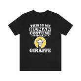 This Is My Human Costume I'm Really A Giraffe Shirt, Giraffe Lover Shirt, Giraffe Shirt, Giraffe Funny Gift, Animal Shirt Image 1
