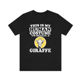 This Is My Human Costume I'm Really A Giraffe Shirt, Giraffe Lover Shirt, Giraffe Shirt, Giraffe Funny Gift, Animal Shirt Image 1
