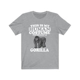 This Is My Human Costume I'm Really A Gorilla Shirt, Gorilla Lover Shirt, Gorilla Shirt, Gorilla Funny Gift, Animal Shirt Image 3