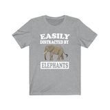 Easily Distracted By Elephants Shirt, Elephant Lover Shirt, Elephant Shirt, Funny Elephant Gift, Elephant Design Boy Girl Shirt Image 3