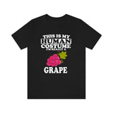 This Is My Human Costume I'm Really A Grape Fruit Shirt, Grape Lover Shirt, Grape Shirt, Fruit Funny Gift, Animal Shirt Image 1
