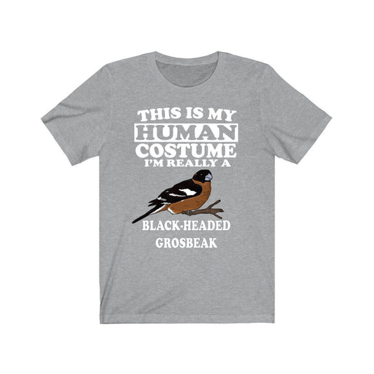 This Is My Human Costume I'm Really A Grosbeak T-Shirt - grosbeak bird print design