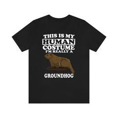 Groundhog Human Costume Shirt - groundhog print design