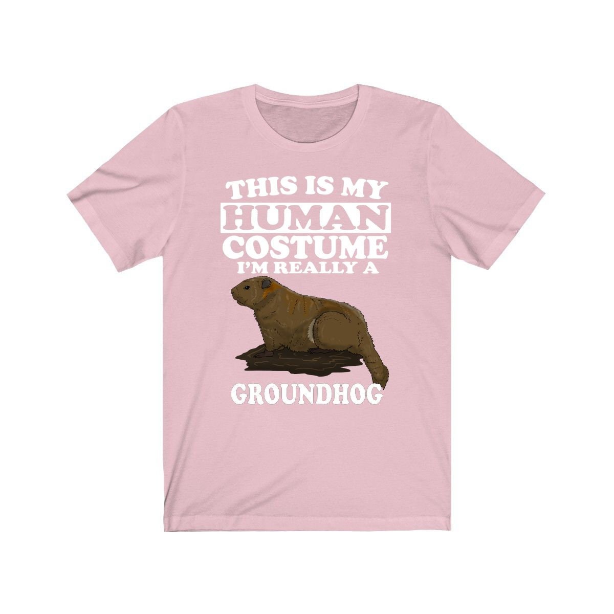 Groundhog Human Costume Shirt - groundhog print design