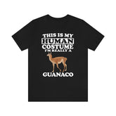 This Is My Human Costume I'm Really A Guanaco Shirt, Guanaco Lover Shirt, Guanaco Shirt, Guanaco Funny Gift, Animal Shirt Image 1