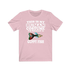 This Is My Human Costume I'm Really A Guppy Fish Shirt - guppy print design