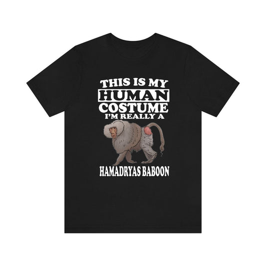 This Is My Human Costume I'm Really A Hamadryas Baboon Shirt - hamadryas baboon print design