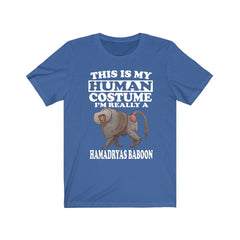 This Is My Human Costume I'm Really A Hamadryas Baboon Shirt - hamadryas baboon print design