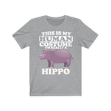 This Is My Human Costume I'm Really A Hippo Shirt, Hippo Lover Shirt, Hippo Shirt, Hippo Funny Gift, Animal Shirt Image 3