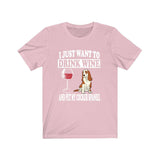 I Just Want To Drink Wine And Pet My Cocker Spaniel Dog Shirt, Cocker Spaniel Lover Shirt, Cocker Spaniel Shirt, Dog Gift Boy Girl Shirt Image 4