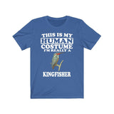 This Is My Human Costume I'm Really A Kingfisher Bird Shirt, Kingfisher Lover Shirt, Birding Shirt, Bird Funny Gift, Animal Shirt Image 3