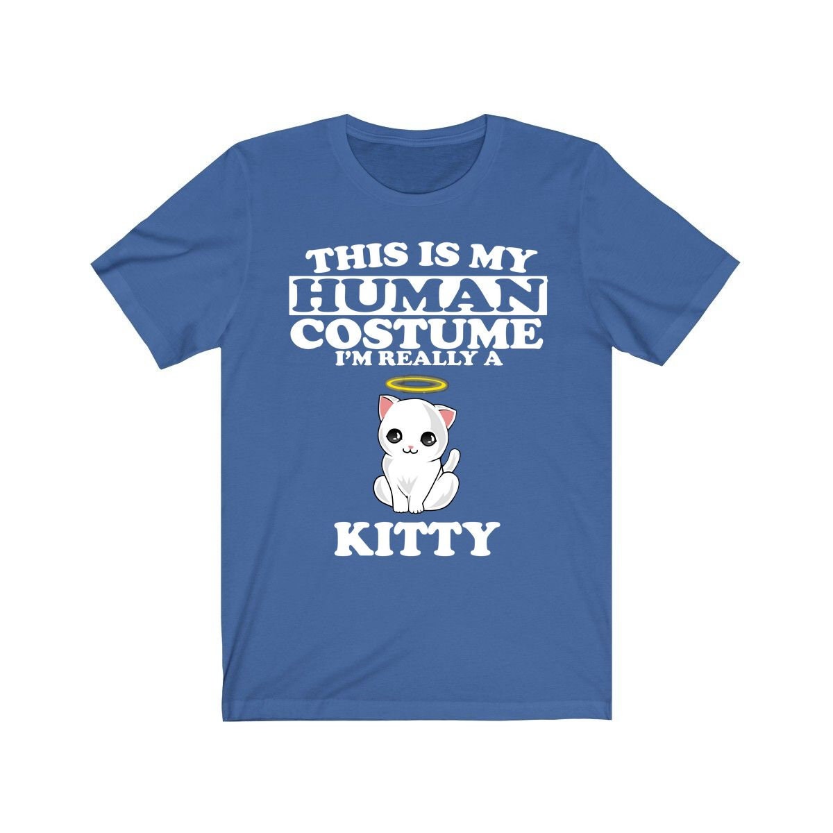 This Is My Human Costume I'm Really A Kitty Cat T-Shirt - kitty cat print design