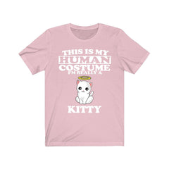 This Is My Human Costume I'm Really A Kitty Cat T-Shirt - kitty cat print design