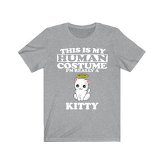 This Is My Human Costume I'm Really A Kitty Cat T-Shirt - kitty cat print design