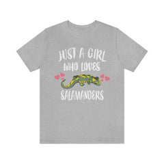 Just A Girl Who Loves Salamanders Shirt - salamander print design