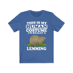 This Is My Human Costume I'm Really A Lemming Shirt - lemming print design