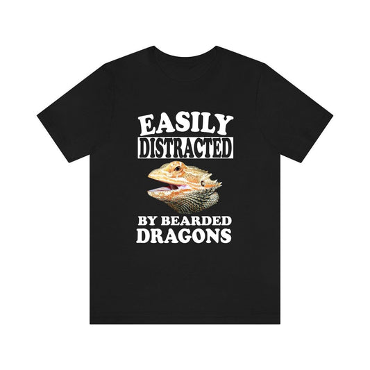 Easily Distracted By Bearded Dragons Shirt, Bearded Dragon Lover Shirt, Bearded Dragon Shirt, Bearded Dragon Lover Gift, Boy Girl Shirt Image 1