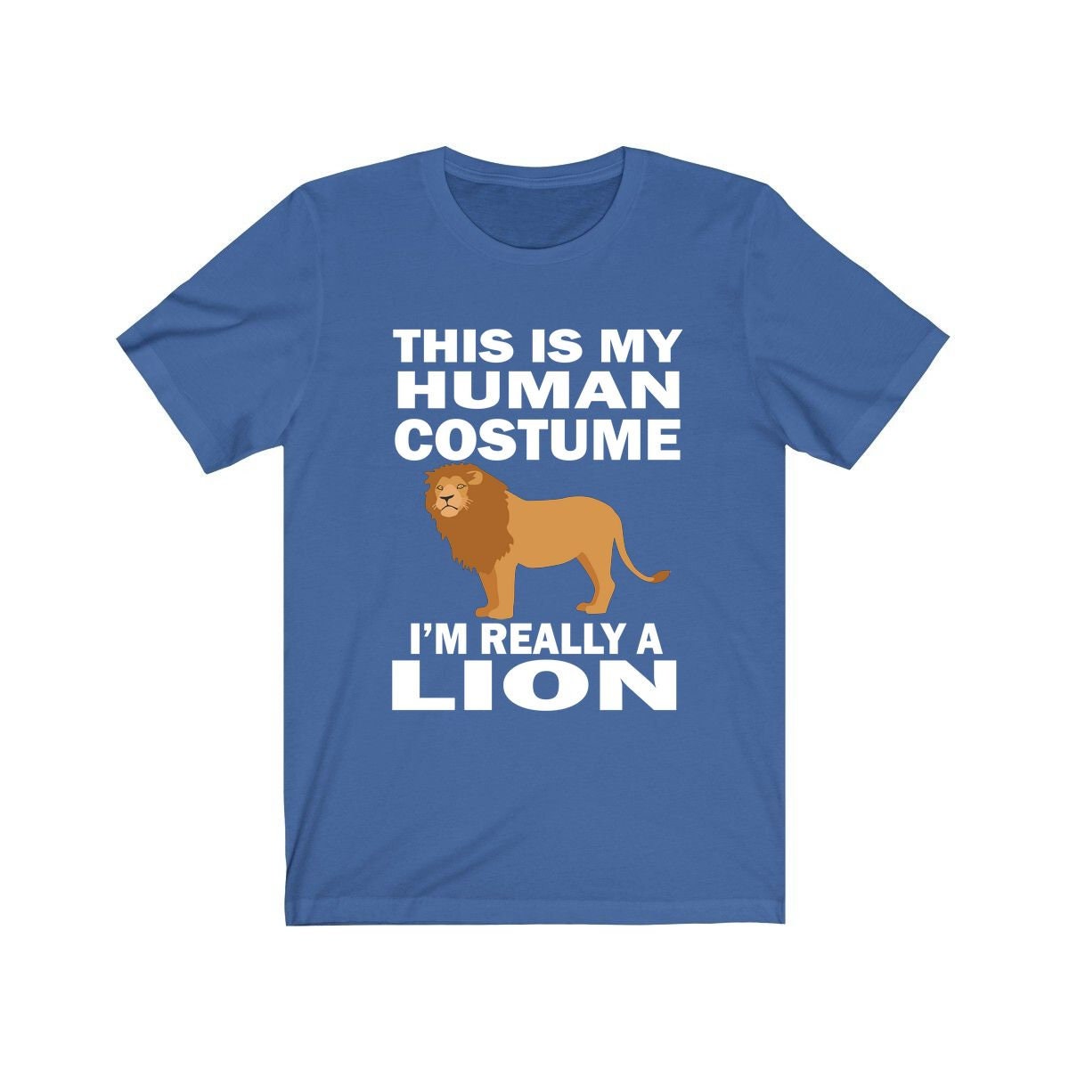 This is my human costume I am really a lion African savanna big cat tee