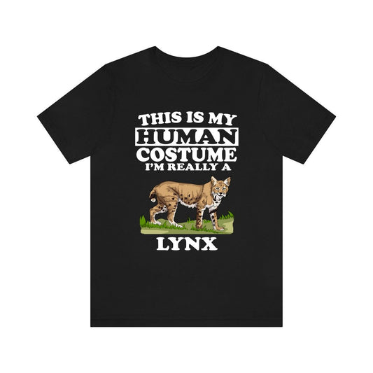 This Is My Human Costume I'm Really A Lynx Shirt - lynx print design