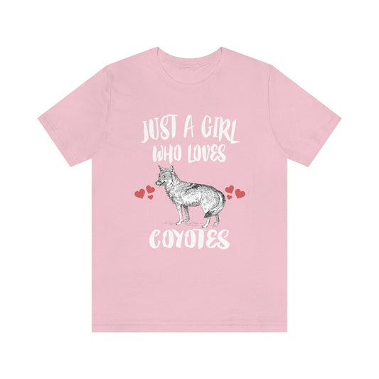 Just A Girl Who Loves Coyotes Shirt - coyote print design