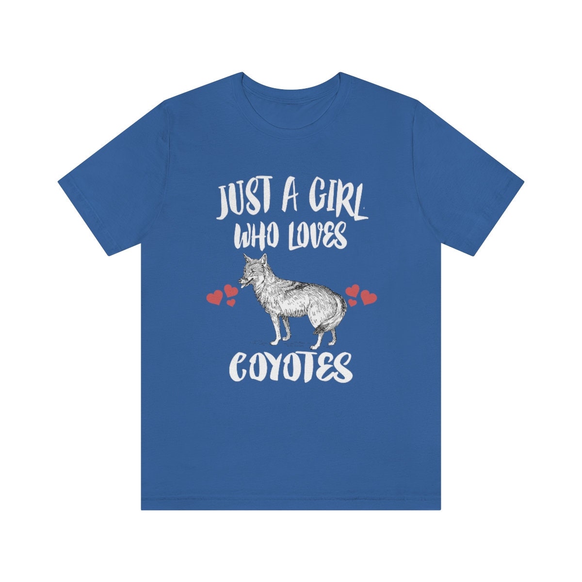 Just A Girl Who Loves Coyotes Shirt - coyote print design
