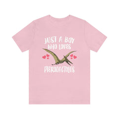 Just a boy who loves pterodactylus Jurassic flying pterosaur dinosaur tee
