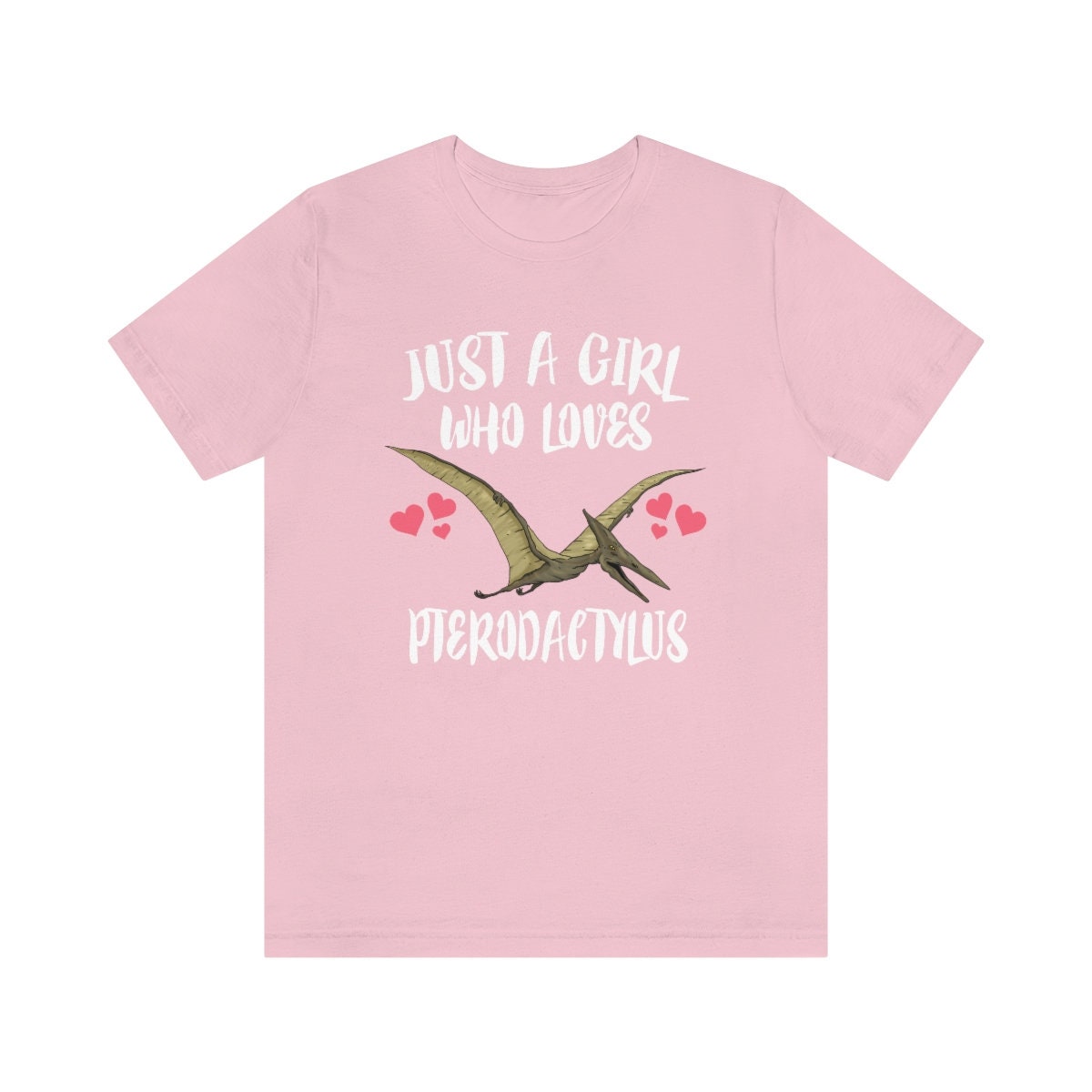 Just a girl who loves pterodactylus Jurassic flying pterosaur tee