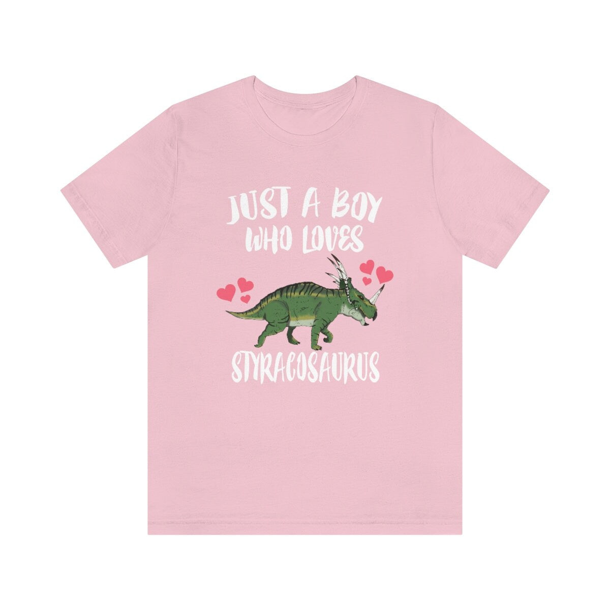 Just A Boy Who Loves Styracosaurus Dinosaur Shirt - Styracosaurus print design