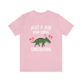 Just A Boy Who Loves Styracosaurus Dinosaur Shirt, Styracosaurus Lover Shirt, Styracosaurus Shirt, Dinosaur Lover Shirt, Adult Kids Image 4