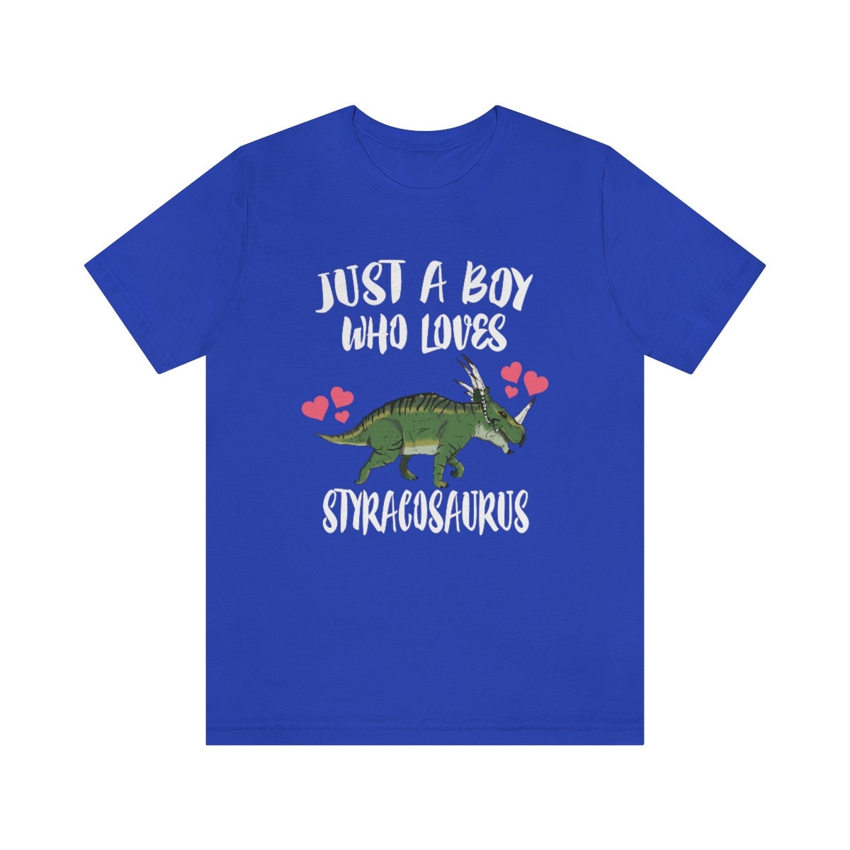 Just A Boy Who Loves Styracosaurus Dinosaur Shirt - Styracosaurus print design