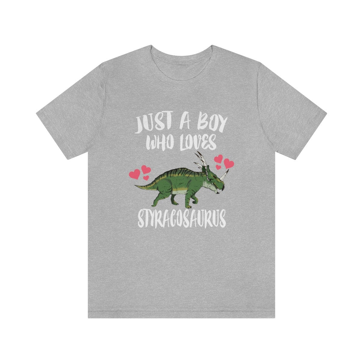 Just A Boy Who Loves Styracosaurus Dinosaur Shirt - Styracosaurus print design