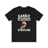 Easily Distracted By Beta Fish Shirt, Beta Fish Lover Shirt, Beta Fish Shirt, Beta Fish Lover Gift, Boy Girl Shirt Image 1
