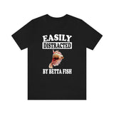 Easily Distracted By Beta Fish Shirt, Beta Fish Lover Shirt, Beta Fish Shirt, Beta Fish Lover Gift, Boy Girl Shirt Image 1
